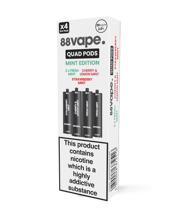 88Vape Quad Mint Edition Pods (x4)