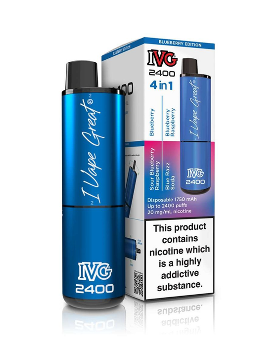 IVG 2400 4-in-1 Disposable - Blueberry Edition