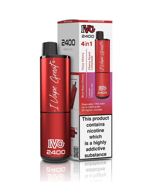 IVG 2400 4-in-1 Disposable - Cherry Edition