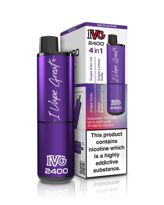 IVG 2400 4-in-1 Disposable - Grape Edition