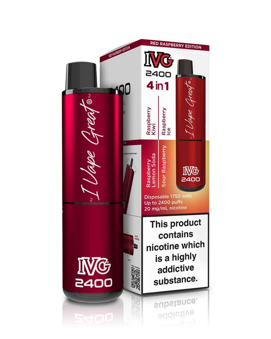 IVG 2400 4-in-1 Disposable - Red Raspberry Edition