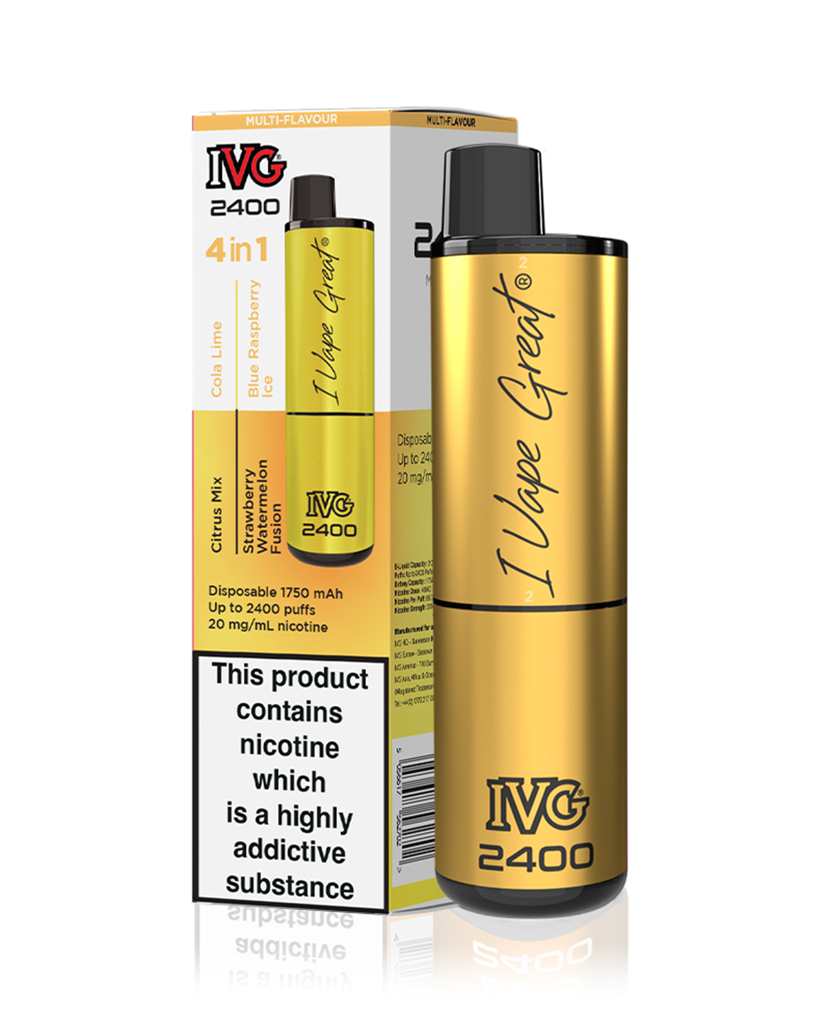 Summer Edition IVG 2400 4-in-1 Disposable — 88Vape