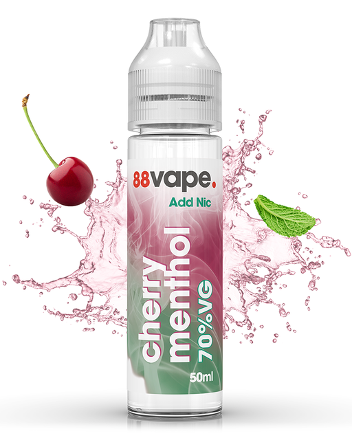 Cherry Menthol Short Fill Splash Background